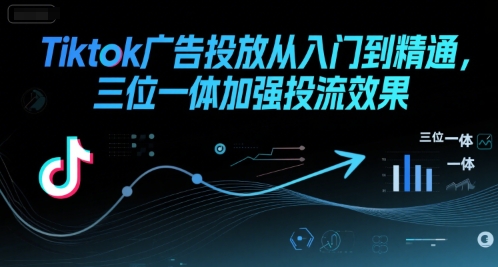 Tiktok广告投放从入门到精通，三位一体加强投流效果_菜菜笔记