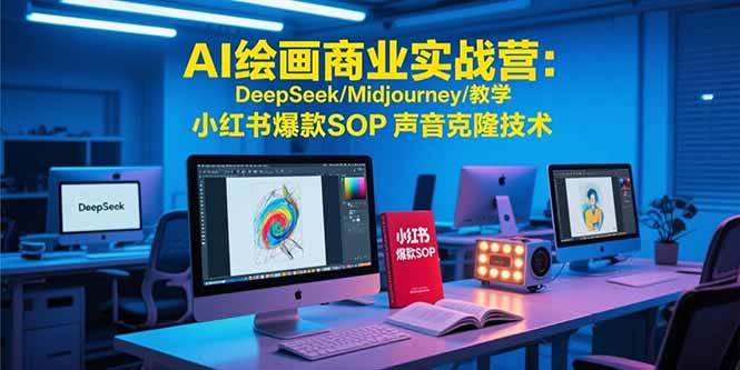 （15460期）AI绘画商业实战营：DeepSeek/Midjourney/教学 小红书爆款SOP 声音克隆技术_菜菜笔记
