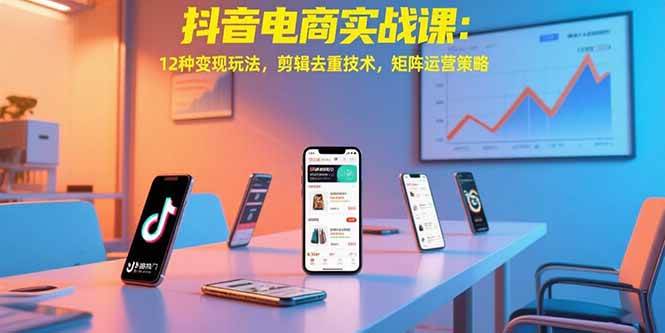 （15478期）抖音电商实战课：12种变现玩法，剪辑去重技术，矩阵运营策略_菜菜笔记