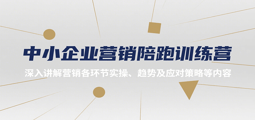 中小企业营销陪跑训练营，深入讲解营销各环节实操、趋势及应对策略等内容_菜菜笔记