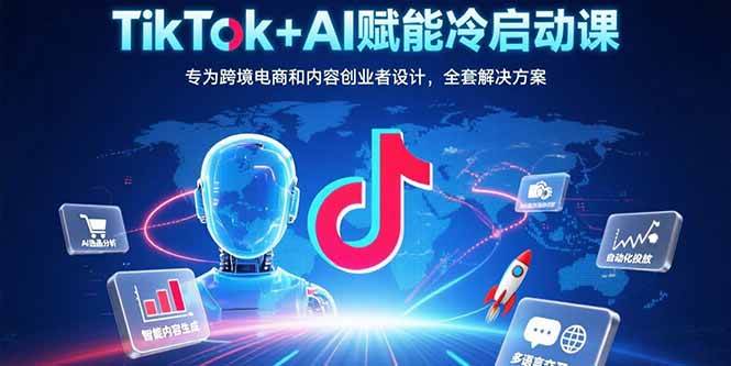 （15561期）TikTok+AI赋能冷启动课：专为跨境电商和内容创业者设计，全套解决方案_菜菜笔记