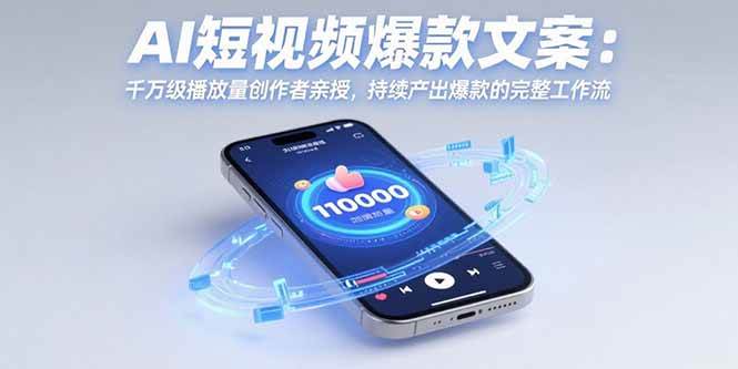 （15569期）AI短视频爆款文案：千万级播放量创作者亲授，持续产出爆款的完整工作流_菜菜笔记