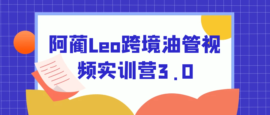 阿蔺Leo跨境油管视频实训营3.0_菜菜笔记