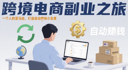 跨境电商副业之旅，一个人的亚马逊，打造自动賺钱小生意_菜菜笔记