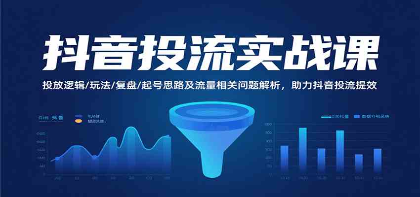 抖音投流实战课，投放逻辑/玩法/复盘/起号思路及流量相关问题解析，助力抖音投流提效_菜菜笔记