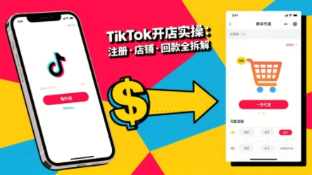 TikTok从开店到投流的进阶课，从基础实操到高阶技巧一网打尽_菜菜笔记