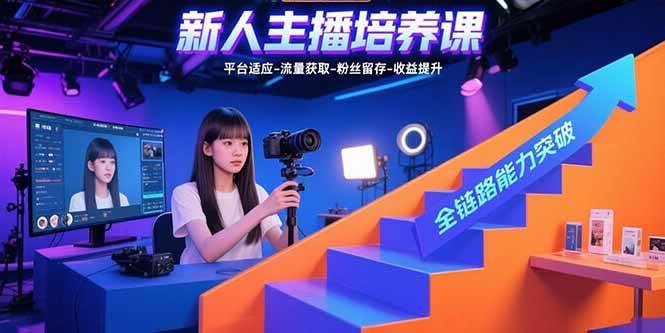（15701期）新人主播培养课：平台适应-流量获取-粉丝留存-收益提升 全链路能力突破_菜菜笔记