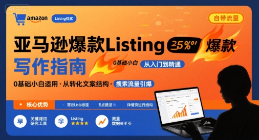 亚马逊爆款Listing写作方法，亚马逊0基础小白也能写爆款自带流量的Listing_菜菜笔记
