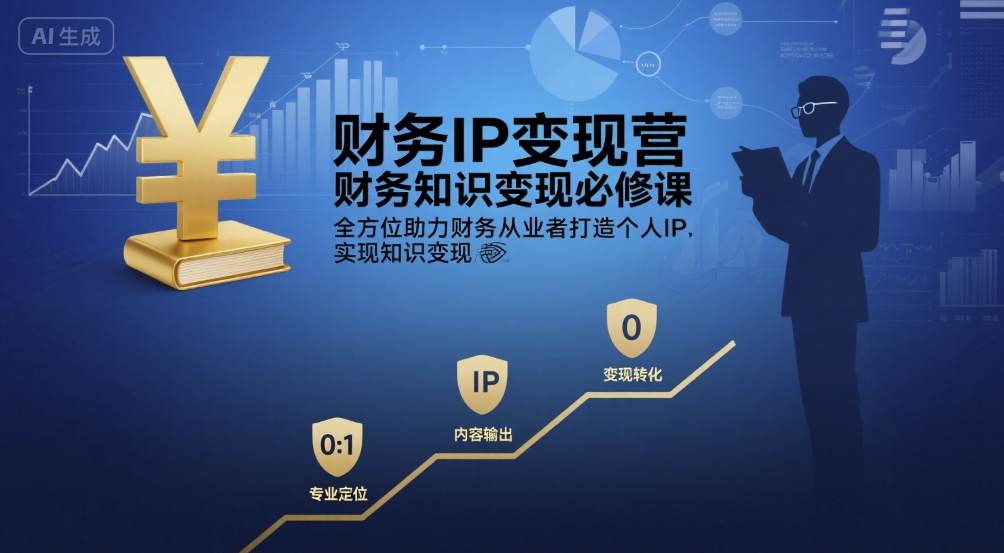 财务IP变现营，财务知识变现必修课，全方位助力财务从业者打造个人IP，实现知识变现_菜菜笔记