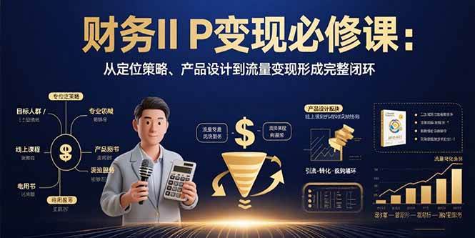 （15728期）财务IP变现必修课：从定位策略、产品设计到流量变现形成完整闭环_菜菜笔记