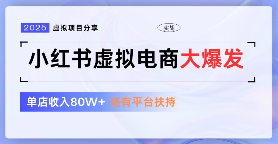 小红书虚拟店铺 蓝海项目 小白轻松一天3张+_菜菜笔记