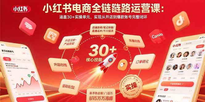 （15751期）小红书电商全链路运营课：涵盖30+实操单元，实现从开店到爆款账号完整闭环_菜菜笔记