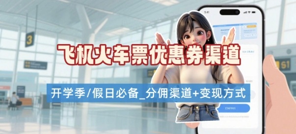 学生党必看！机票火车票优惠券申请渠道 + 项目打法，开学季节日速存_菜菜笔记