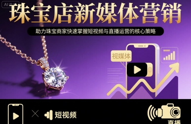 珠宝店新媒体营销，助力珠宝商家快速掌握短视频与直播运营的核心策略_菜菜笔记
