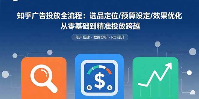 （15774期）知乎广告投放全流程：选品定位/预算设定/效果优化 从零基础到精准投放跨越_菜菜笔记