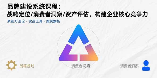 （15772期）品牌建设系统课程：战略定位/消费者洞察/资产评估，构建企业核心竞争力_菜菜笔记