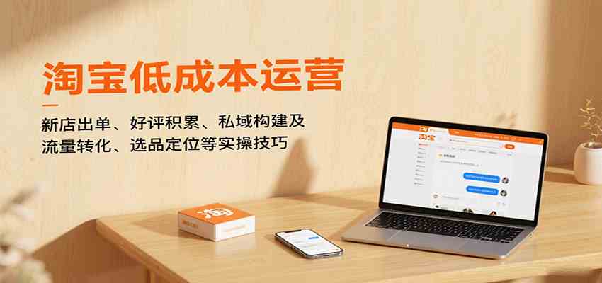淘宝低成本运营，新店出单、好评积累、私域构建及流量转化、选品定位等实操技巧_菜菜笔记