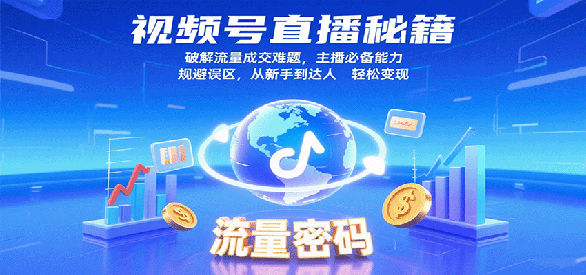 视频号直播秘籍，破解流量成交难题，主播必备能力，规避误区，从新手到达人轻松变现_菜菜笔记