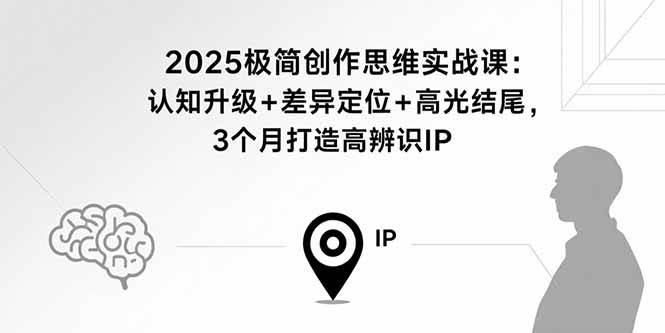 （15928期）2025极简创作思维实战课：认知升级+差异定位+高光结尾，3个月打造高辨识IP_菜菜笔记