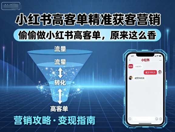 小红书高客单精准获客营销，偷偷做小红书高客单，原来这么香_菜菜笔记