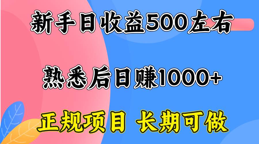（15978期）一台电脑，前期日收益300-500，熟练后日入1000左右_菜菜笔记