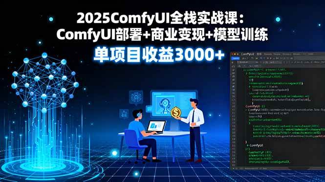 （16013期）2025ComfyUI全栈实战课：ComfyUI部署+商业变现+模型训练，单项目收益3000+_菜菜笔记