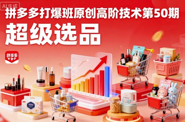拼多多打爆班原创高阶技术第50期，超级选品_菜菜笔记