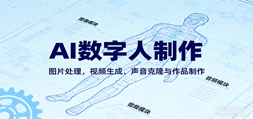 AI永生数字人制作教程：图片处理，视频生成、声音克隆与作品制作_菜菜笔记