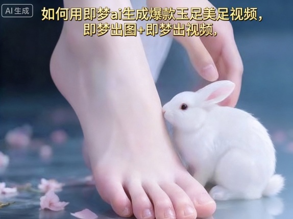 如何用即梦ai生成爆款玉足美足视频，即梦出图+即梦出视频，快速涨粉_菜菜笔记