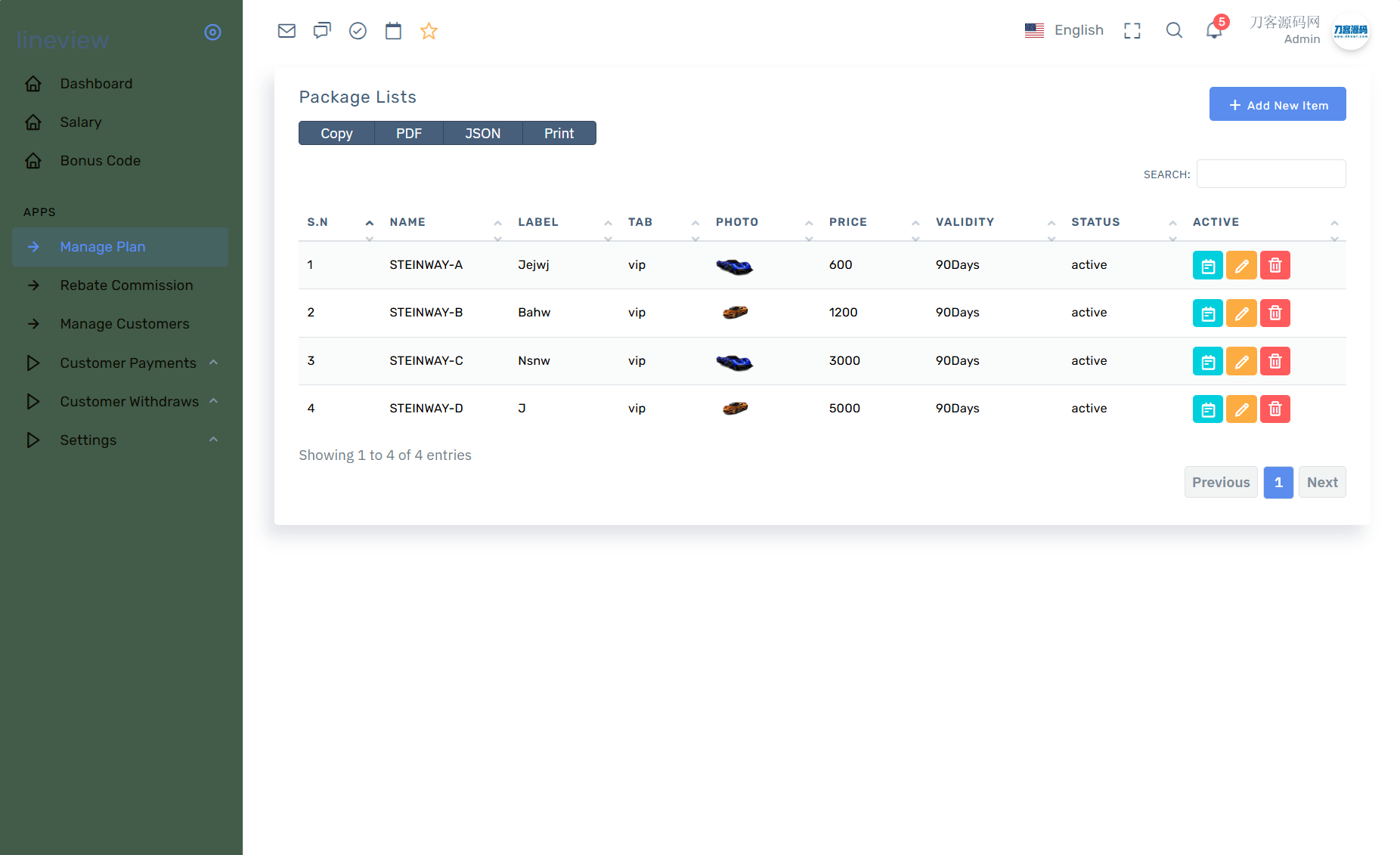 lineview海外汽车投资理财源码/前端html+后端PHP_菜菜笔记
