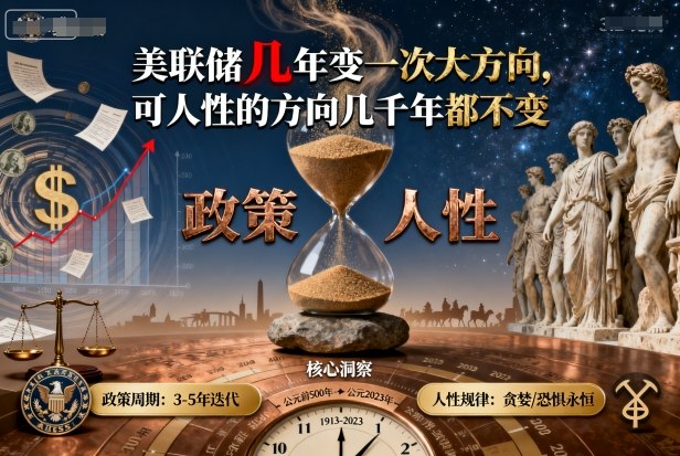 付费文章：美联储几年变一次大方向，可人性的方向几千年都不变_菜菜笔记