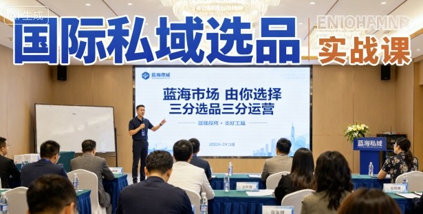 国际私域选品实战课，蓝海市场由你选择，七分选品三分运营_菜菜笔记