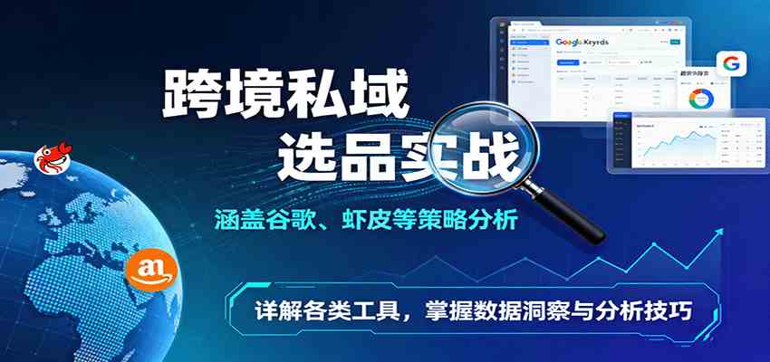 跨境私域选品实战：涵盖谷歌、虾皮等策略分析，详解各类工具，掌握数据洞察与分析技巧_菜菜笔记