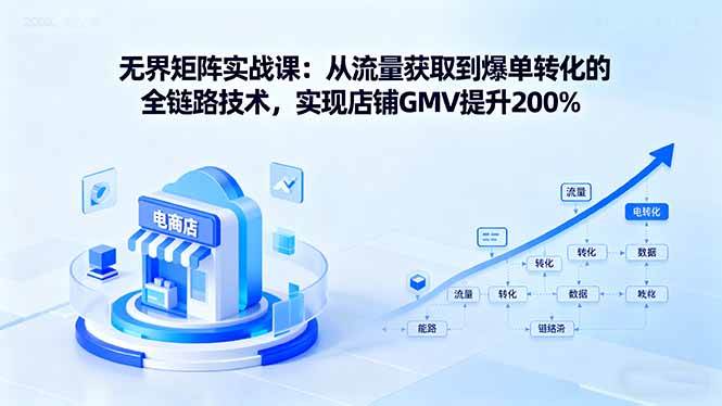 （16104期）无界矩阵实战课：从流量获取到爆单转化的全链路技术，实现店铺GMV提升200%_菜菜笔记