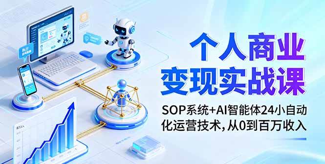 （16111期）个人商业变现实战课：SOP系统+AI智能体24小自动化运营技术，从0到百万收入_菜菜笔记
