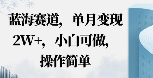 蓝海赛道，小红书私域项目，单月变现2W+，小白可做，操作简单_菜菜笔记