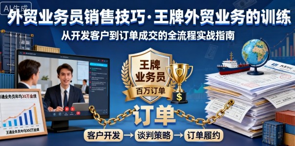 外贸业务员销售技巧，王牌外贸业务的训练_菜菜笔记