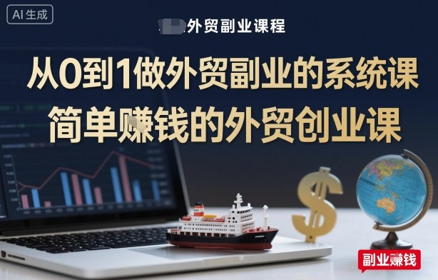 从0到1做外贸副业的系统课，简单賺钱的外贸创业课_菜菜笔记