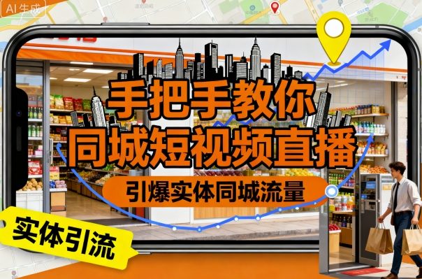 手把手教你同城短视频直播，引爆实体同城流量_菜菜笔记