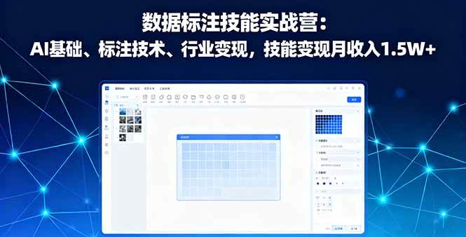 （16181期）数据标注技能实战营：AI基础、标注技术、行业变现，技能变现月收入1.5W+_菜菜笔记