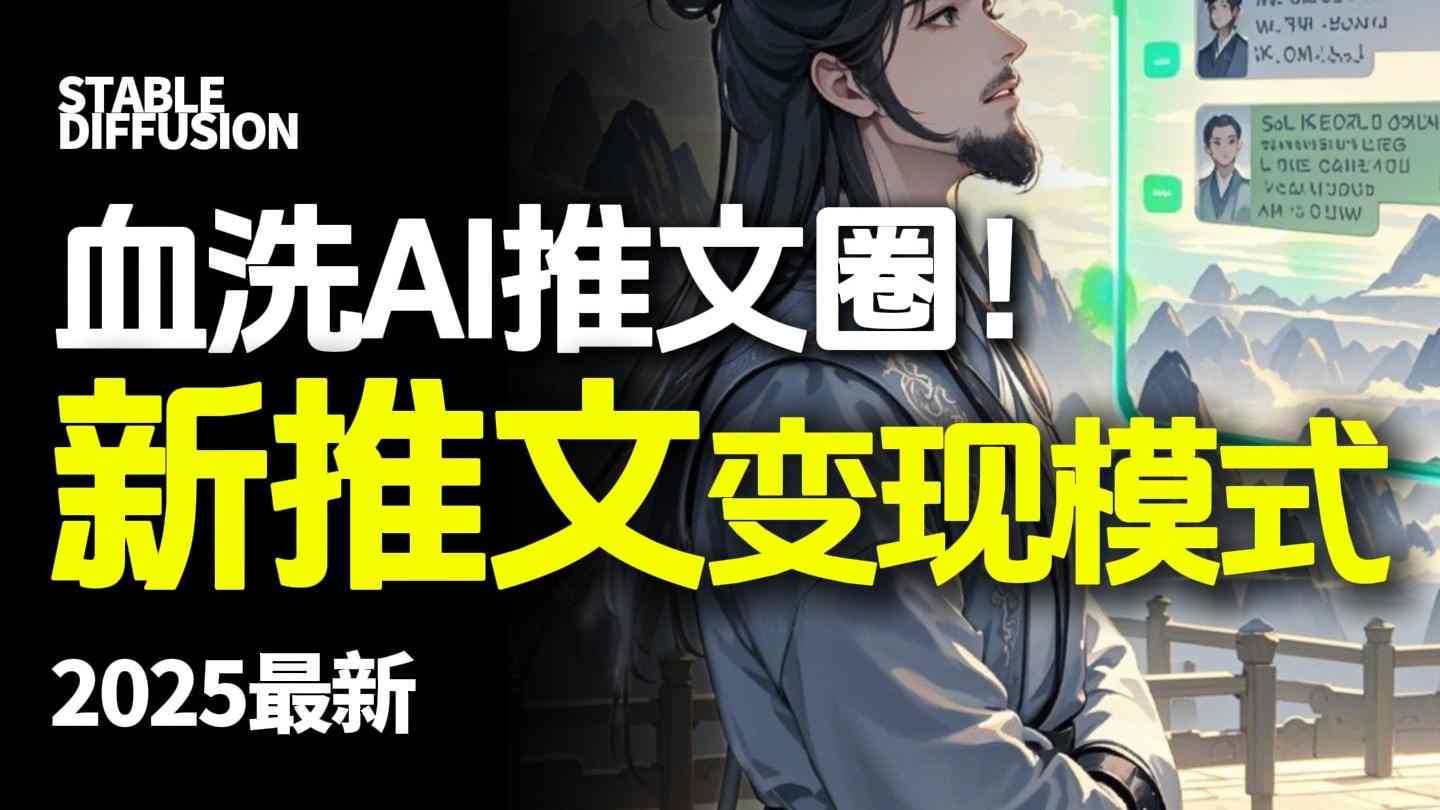 最新AI动态电影漫画小说推文，全流程实操教学，小白也能月入1W+_菜菜笔记