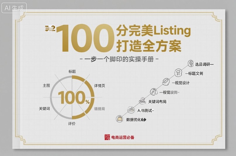 100分完美Listing打造全方案，想要完美listing必须是需要一步一个脚印的_菜菜笔记