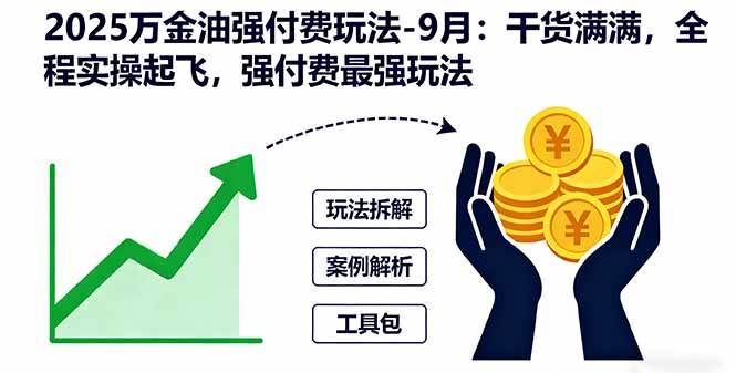 （16202期）2025万金油强付费玩法-9月：干货满满，全程实操起飞，强付费最强玩法_菜菜笔记