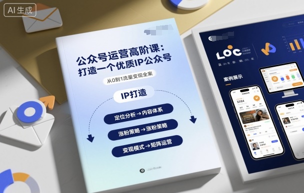 公众号运营高阶课，打造一个优质IP公众号_菜菜笔记
