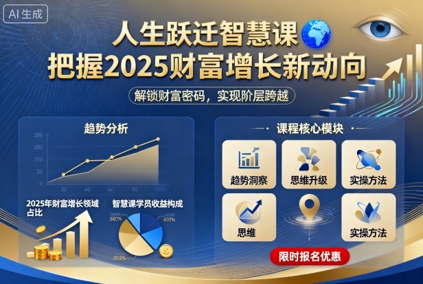 人生跃迁智慧课，把据2025财富增长新动向_菜菜笔记