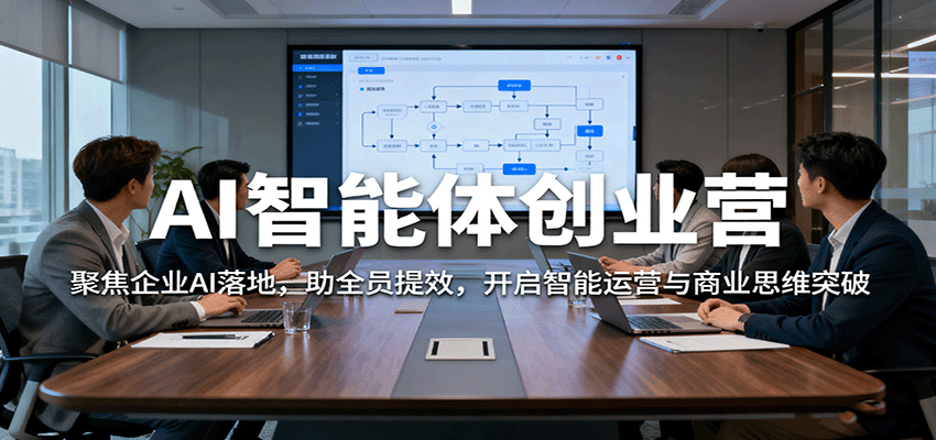 AI智能体创业营：聚焦企业AI落地，助全员提效，开启智能运营与商业思维突破_菜菜笔记