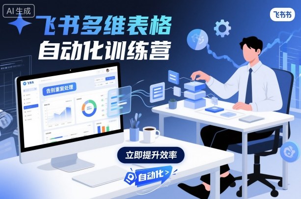 飞书多维表格自动化训练营，手把手教你告别重复处理，用多维表格开启高效办公新模式_菜菜笔记