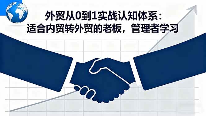 （16297期）外贸从0到1实战认知体系：适合内贸转外贸的老板，管理者学习_菜菜笔记
