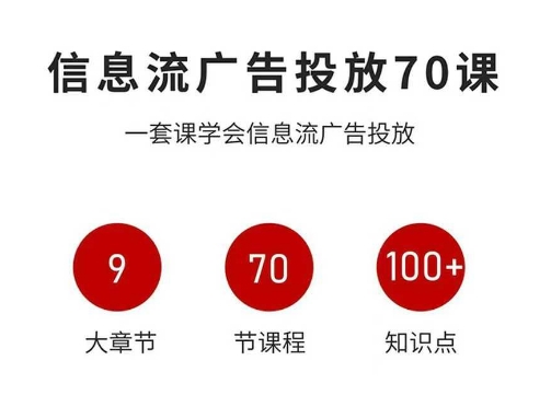 信息流广告投放实战70课，一套课学会信息流广告投放，迄今为止，最系统化教程_菜菜笔记