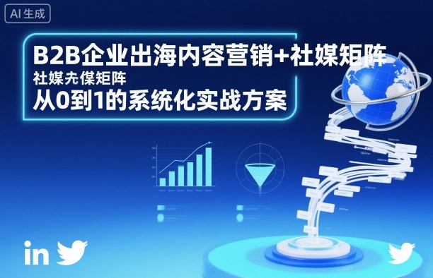 B2B企业出海内容营销+社媒矩阵，从0到1的系统化实战方案_菜菜笔记